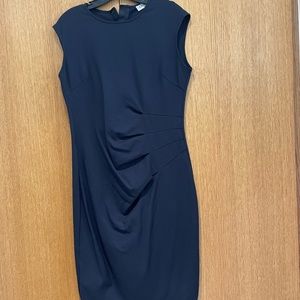 NM Neiman Marcus navy blue sleeveless dress
